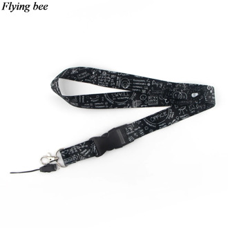 Flyingbee Mathematics Lanyard Phone Rope Keychains Phone Lanyard for Keys ID Card Lanyards For Men Women X0871