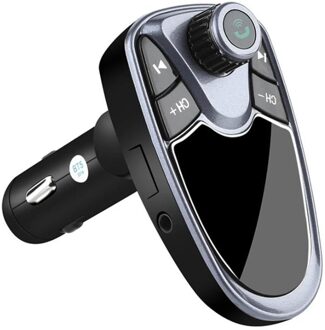 Fm-zender Bluetooth Aux Draadloze Fm-zender Auto MP3 Remote Handsfree Usb Автомобильные Auto Speler Товары Tf Kit Sd G4W8 grijs