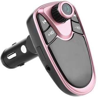 Fm-zender Bluetooth Aux Draadloze Fm-zender Auto MP3 Remote Handsfree Usb Автомобильные Auto Speler Товары Tf Kit Sd G4W8 Roze