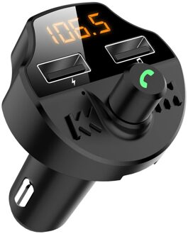 Fm-zender Modulator Bluetooth 5.0 Car Charger Adapter Voltage Display Car Kit Audio MP3 Speler Tf Card U Disk Usb lader Car lader 1