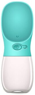 FML Voerbak Water Fles Voor Kleine Grote Honden Reizen Puppy Drinken Kom Outdoor Huisdier Water Dispenser Feeders Huisdier Accessoires groen