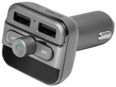 FMT-900 FM transmitter 12-24V en Bluetooth handsfree carkit met 2 x USB