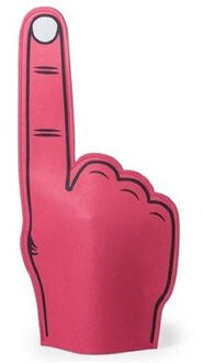 Foam Hand met Wijzende Vinger - Rood - 25 x 50 cm - Schuimrubber - Supportershand