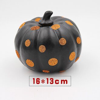 Foam Kunstmatige Pompoen Halloween Pompoen Decoratie Simulatie Pompoen Bar Mall KTV Scene Arrangement Foto Props Huis Tuin golf punt zwart