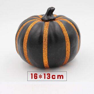 Foam Kunstmatige Pompoen Halloween Pompoen Decoratie Simulatie Pompoen Bar Mall KTV Scene Arrangement Foto Props Huis Tuin zwart