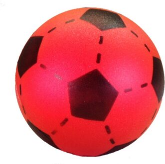 Foam softbal voetbal rood 20 cm Multikleur