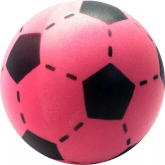 Foam softbal voetbal roze 20 cm Multikleur