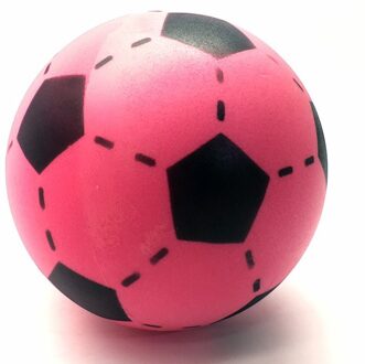 Foam softbal voetbal roze 20 cm Multikleur