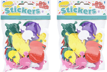 Foam stickers - 140x - ruimte figuren - stickers kinderen - knutselen