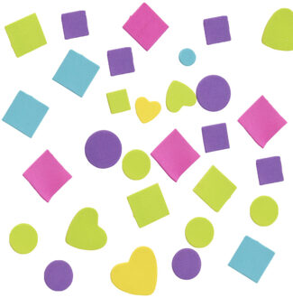 Foam stickers - 392x - vormen - stickers kinderen - knutselen