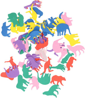 Foam stickers - 70x - dieren - stickers kinderen - knutselen Multi