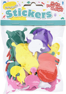Foam stickers - 70x - ruimte figuren - stickers kinderen - knutselen