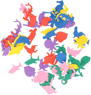 Foam stickers - 70x - zeedieren - stickers kinderen - knutselen Multi