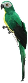 Foam Veer Kunstmatige Papegaai Imitatie Vogel Model Simulatie Dier Vogel Tuin Decoratie Diy Party Thuis Ornament groen
