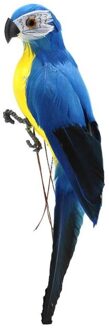 Foam Veer Kunstmatige Papegaai Imitatie Vogel Model Simulatie Dier Vogel Tuin Decoratie Diy Party Thuis Ornament licht blauw