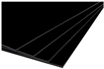 Foamboard 50x70cm 2-zijdig 5mm zwart