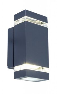 Focus - Buitenverlichting LED Wandlamp Dubbel - Donkergrijs