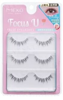 Focus U Upper False Eyelashes Natural Style 3 pairs