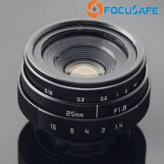 Focusafe 25mm C Mount Mirrorless Camera Lens APS-C Camera Lens Micro Ring C-CS adaper C-NEX voor Sony Mirrorless Camera