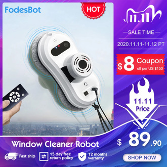 Fodesbot Window Washer Electric Robot Window Cleaner Anti-falling Intelligent Magnet Window Cleaning Robot Remote Control