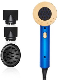 Föhn Blauw 2000W Professionele High Power Styling Tools Föhn Warme En Koude Wind Föhn Volumizer Hamer droger blauw / VS