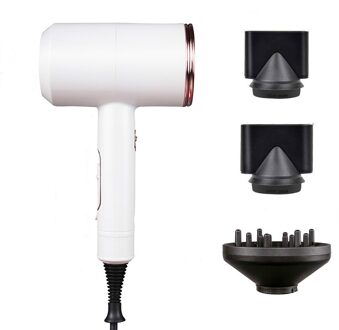 Föhn Blauw 2000W Professionele High Power Styling Tools Föhn Warme En Koude Wind Föhn Volumizer Hamer droger wit / EU