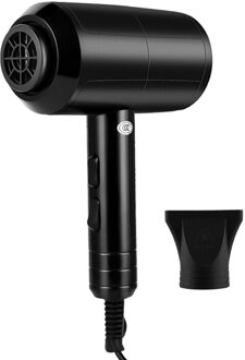 Föhn Grote Power Compact Stijlvolle Föhn Sneldrogend Reizen Haar Haardrogers Met Lage Ruis Wind Gear & temp Verstelbare zwart
