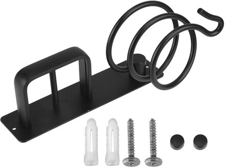 Föhn Houder Rack Organizer Wandmontage Stijltang Houder Magazijnstelling Badkamer Plank Opslag Accessoires zwart