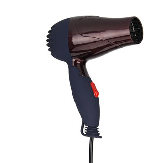 Föhn Kleine Mini Droger Professionele Haardroger Draagbare Reizen Ion Föhn Met Diffuser Voor Badkamer 220V Eu Plug zilver