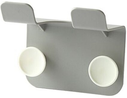 Föhn Rack Wandmontage Badkamer Haardroger Organisator Plank Met Haak Wasruimte Opslag Houder licht grijs