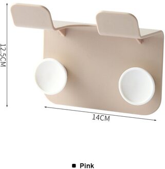 Föhn Wall Mount Houder Barth Wc Opslag Plank Plastic Zelfklevende Magazijnstelling Föhn Stand Badkamer Accessoires 02 1stk