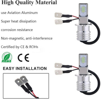 Fog Light 2pcs DRL Driving LED Lights Bulb 12V Truck H3 3570 SMD Chips