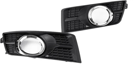 Fog Light Lamp Lens Covers, Front Mesh Grille Cover 25778388 25778389 for Cadillac Srx 2010 2011 2012-2016