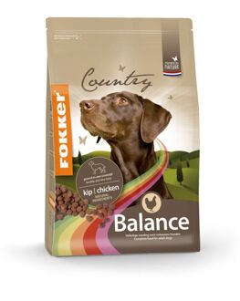 Fokker Country Balance Gevogelte - Hondenvoer - 13 kg