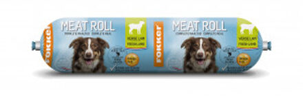 Fokker Dog Meat Roll 800 g - - Lam