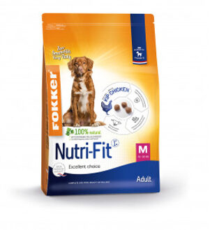 Fokker Dog Nutri-Fit M Kip - Hondenvoer - 2.5 kg