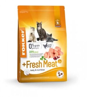 Fokker kat +fresh meat kattenvoer 2,5 kg