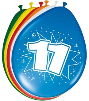 Folat 24x stuks Verjaardag Ballonnen 11 jaar