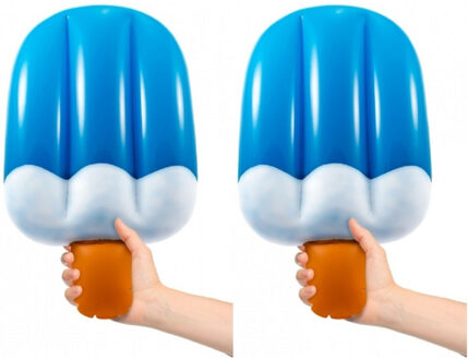 Folat 2x stuks opblaasbaar ijsje 50 cm