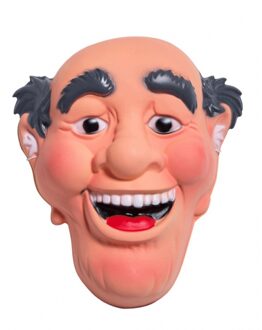 Folat Abraham 3D masker - 50 jaar verjaardag versiering - tuinpop decoratie - 28 x 23 cm Multi