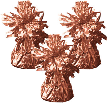 Folat Ballon gewichtje - 3x - rose goud - 170 gram - helium ballontrosje