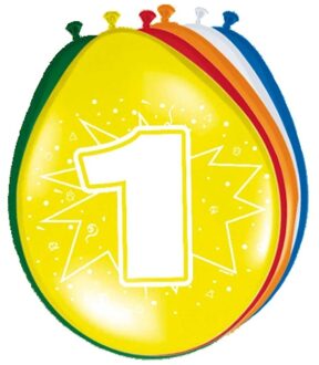 Folat Ballonnen 1 jaar Multikleur
