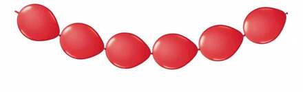 Folat ballonnenslinger 25 cm 3 meter latex rood