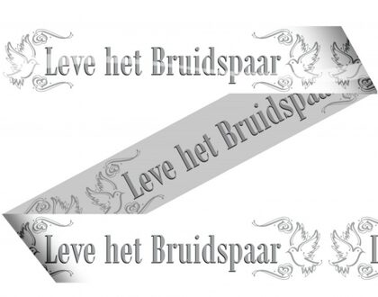 Folat Bruiloft/huwelijk markeerlint/versiering 15 meter