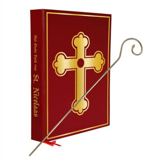 Folat Combi-set Sinterklaas - goude staf - grote boek - sinterklaas/goedheiligman - pakjesvaond