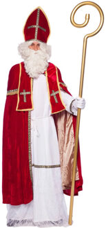 Folat Complete luxe Sinterklaas kostuums - Carnavalskostuums Rood