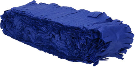 Folat Feest/verjaardag versiering slingers donkerblauw 24 meter crepe papier - Feestslingers