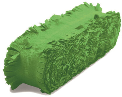 Folat Feest/verjaardag versiering slingers groen 24 meter crepe papier
