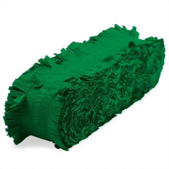 Folat Feest/verjaardag versiering slingers groen 24 meter crepe papier