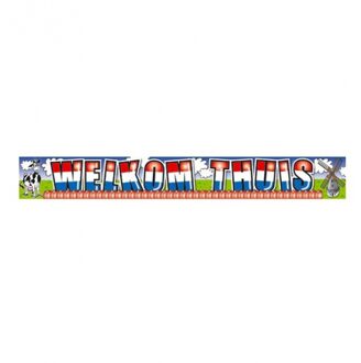 Folat Feestartikelen - Welkom thuis - banner - 5 x 10 meter - Holland - Feestbanieren Multikleur